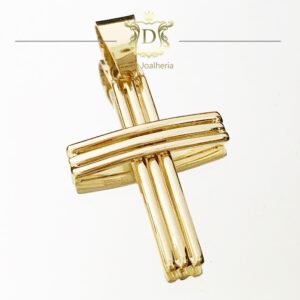 Pingente Crucifixo 10 Gramas em Ouro 18k 750 - Imagem 3