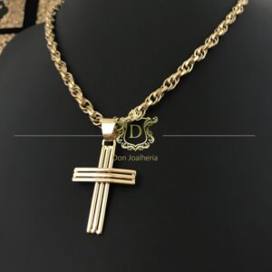 Pingente Crucifixo 10 Gramas em Ouro 18k 750
