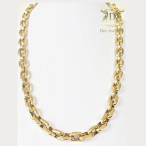 Corrente Cadeado 60 Gramas Oca Ouro 18k 750 - Imagem 1
