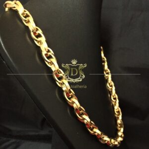 Corrente Elos Trançados 60 Gramas em Ouro 18k 750 - Imagem 2