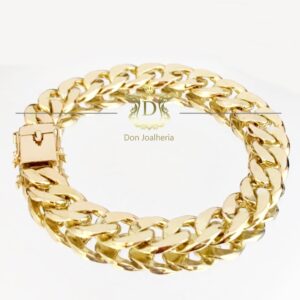 Pulseira Grumet 1x1 50 Gramas Maciça em Ouro 18k 750 - Imagem 2