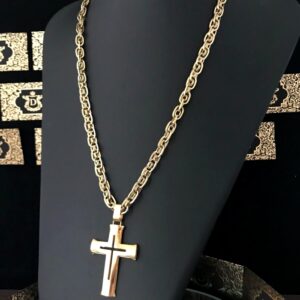 Pingente Crucifixo Romano 15 Gramas em Ouro 18k 750 - Imagem 1