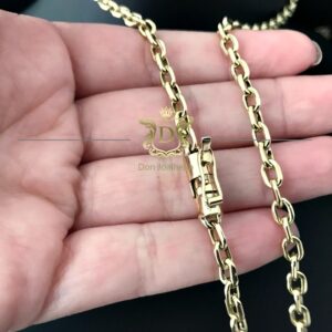 Corrente Cadeado 10 gramas em Ouro 18k 750 - Imagem 2