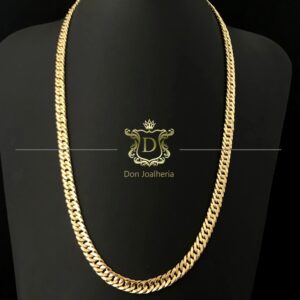 Corrente Grumet Duplo 100 Gramas Maciça em Ouro 18k 750 - Imagem 5