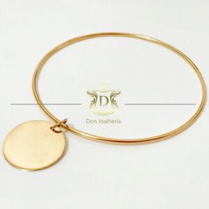 Bracelete Com Pingente 10 Gramas em Ouro 18k 750 - Imagem 1