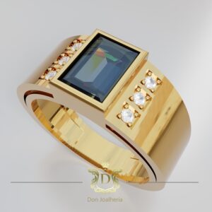 Anel Unissex Formatura 10 gramas em Ouro 18k 750