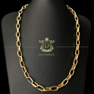 Corrente Baguete 30 Gramas Oca em Ouro 18k 750 - Imagem 1