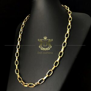 Corrente Baguete 30 Gramas Oca em Ouro 18k 750 - Imagem 2