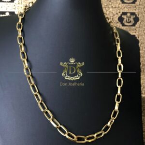 Corrente Elo Baguete 20 Gramas em Ouro 18k 750 - Imagem 2