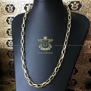 Corrente Elo Baguete 20 Gramas em Ouro 18k 750 - Imagem 4