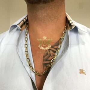 Corrente Baguete 30 Gramas Oca em Ouro 18k 750 - Imagem 3