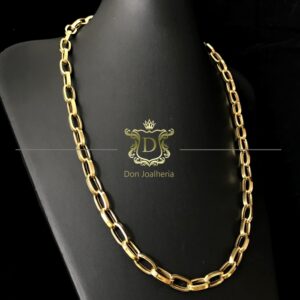 Corrente Baguete 30 Gramas Oca em Ouro 18k 750 - Imagem 4