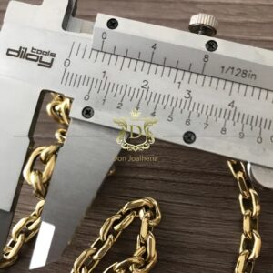 Corrente Cadeado 30 Gramas Ouro 18k 750 - Imagem 5