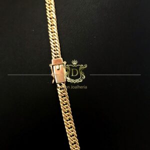 Corrente Grumet Duplo 50 Gramas Maciça em Ouro 18k 750 - Imagem 3