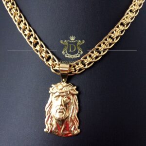 Pingente Face de Cristo 15 Gramas em Ouro 18k 750