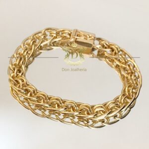 Pulseira Elo Imperador II 20 Gramas Ouro 18k 750 - Imagem 3