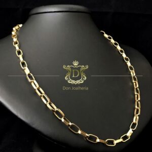 Corrente Baguete 30 Gramas Maciça Ouro 18k 750 - Imagem 2