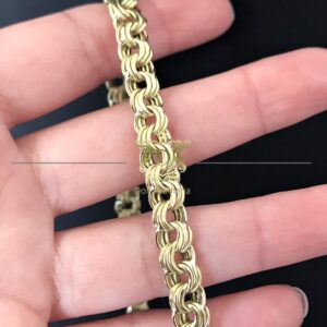 Pulseira Elo Friso 15 gramas em Ouro 18k 750 - Imagem 3