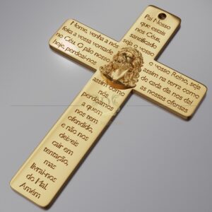 Pingente Crucifixo Pai Nosso 18 Gramas Ouro 18k 750 - Imagem 5