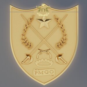Pingente Brasão Personalizado C/ Oração 20 Gramas em Ouro 18k 750 - Imagem 7