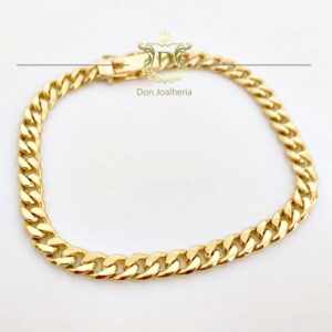 Pulseira Grumet Maciça 25 Gramas em Ouro 18k 750 - Imagem 3