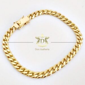 Pulseira Grumet Maciça 25 Gramas em Ouro 18k 750 - Imagem 2