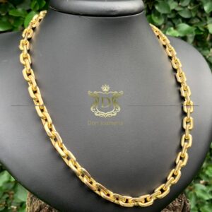 Corrente Cadeado 200 Gramas Maciça Ouro 18k 750 - Imagem 8