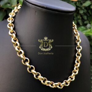 Corrente Elo Português 35 Gramas em Ouro 18k 750 - Imagem 1