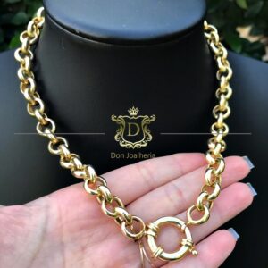 Corrente Elo Português 35 Gramas em Ouro 18k 750 - Imagem 2