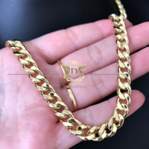 Corrente Grumet 100 Gramas Maciça em Ouro 18k 750 - Imagem 5