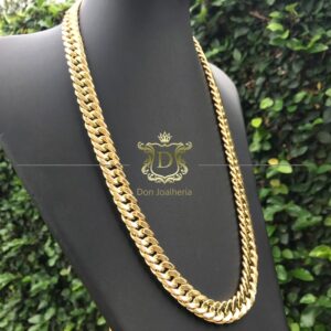 Corrente Grumet Duplo 100 Gramas em Ouro 18k 750 - Imagem 7