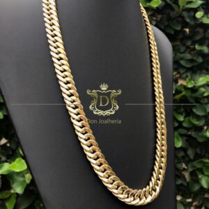Corrente Grumet Duplo 100 Gramas em Ouro 18k 750 - Imagem 5