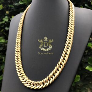 Corrente Grumet Duplo 100 Gramas em Ouro 18k 750 - Imagem 4