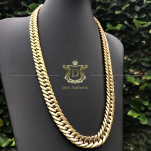 Corrente Grumet Duplo 100 Gramas em Ouro 18k 750