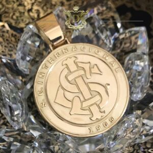 Pingente Placa Time 30 Gramas em Ouro 18k 750