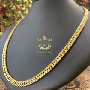 Corrente Grumet Duplo 30 Gramas Oca em Ouro 18k 750 - Imagem 3