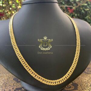Corrente Grumet Duplo 30 Gramas Oca em Ouro 18k 750 - Imagem 7