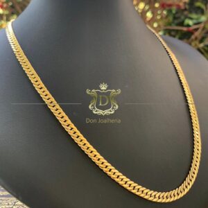 Corrente Grumet Duplo 25 Gramas + Pingente Estrela de Davi 10g em Ouro 18k 750 - Imagem 8