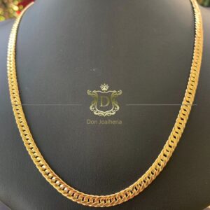 Corrente Grumet Duplo 25 Gramas + Pingente Estrela de Davi 10g em Ouro 18k 750 - Imagem 4