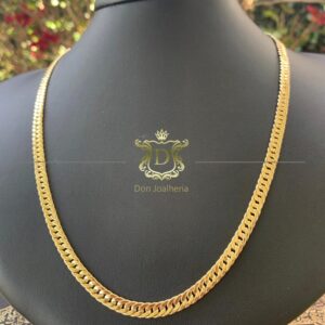 Corrente Grumet Duplo 25 Gramas + Pingente Estrela de Davi 10g em Ouro 18k 750 - Imagem 6