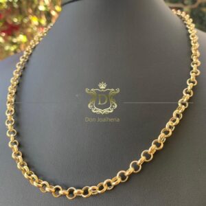 Corrente Elo Português 15 Gramas em Ouro 18k 750 - Imagem 10