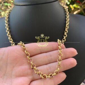 Corrente Elo Português 15 Gramas em Ouro 18k 750 - Imagem 2