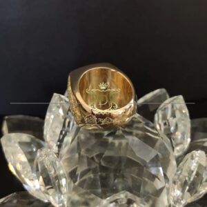 Anel Arabescos Face Personalizada 30 Gramas em Ouro 18k 750 - Imagem 5