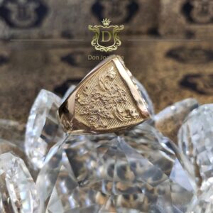 Anel Arabescos Face Personalizada 30 Gramas em Ouro 18k 750 - Imagem 4