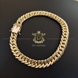 Pulseira Grumet Duplo 40 gramas Maciça em Ouro 18k 750 - Imagem 3