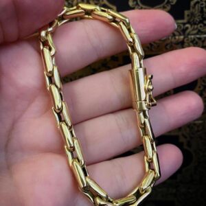 Pulseira Cardano 15 Gramas em Ouro 18k 750 - Imagem 4
