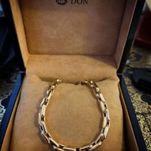 Pulseira Cardano 15 Gramas em Ouro 18k 750 - Imagem 5