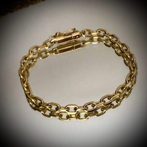 Pulseira Cadeado 12 Gramas Maciça em Ouro 18k 750 - Imagem 1