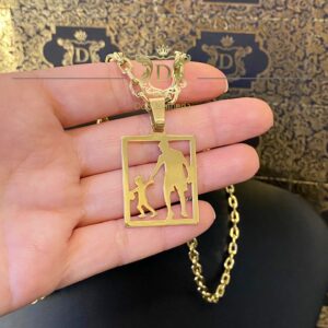 Pingente Pai e Filho 5 Gramas em Ouro 18k 750 - Imagem 5