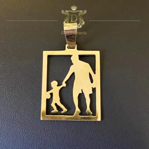 Pingente Pai e Filho 5 Gramas em Ouro 18k 750 - Imagem 1